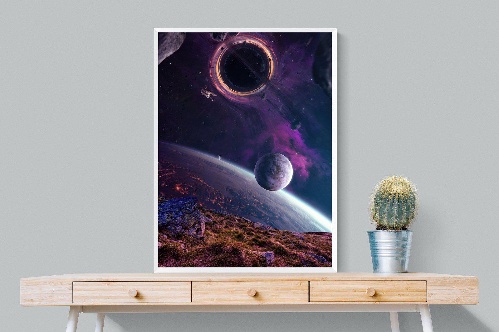 Escape From Earth-Wall_Art-75 x 100cm-Mounted Canvas-White-Pixalot