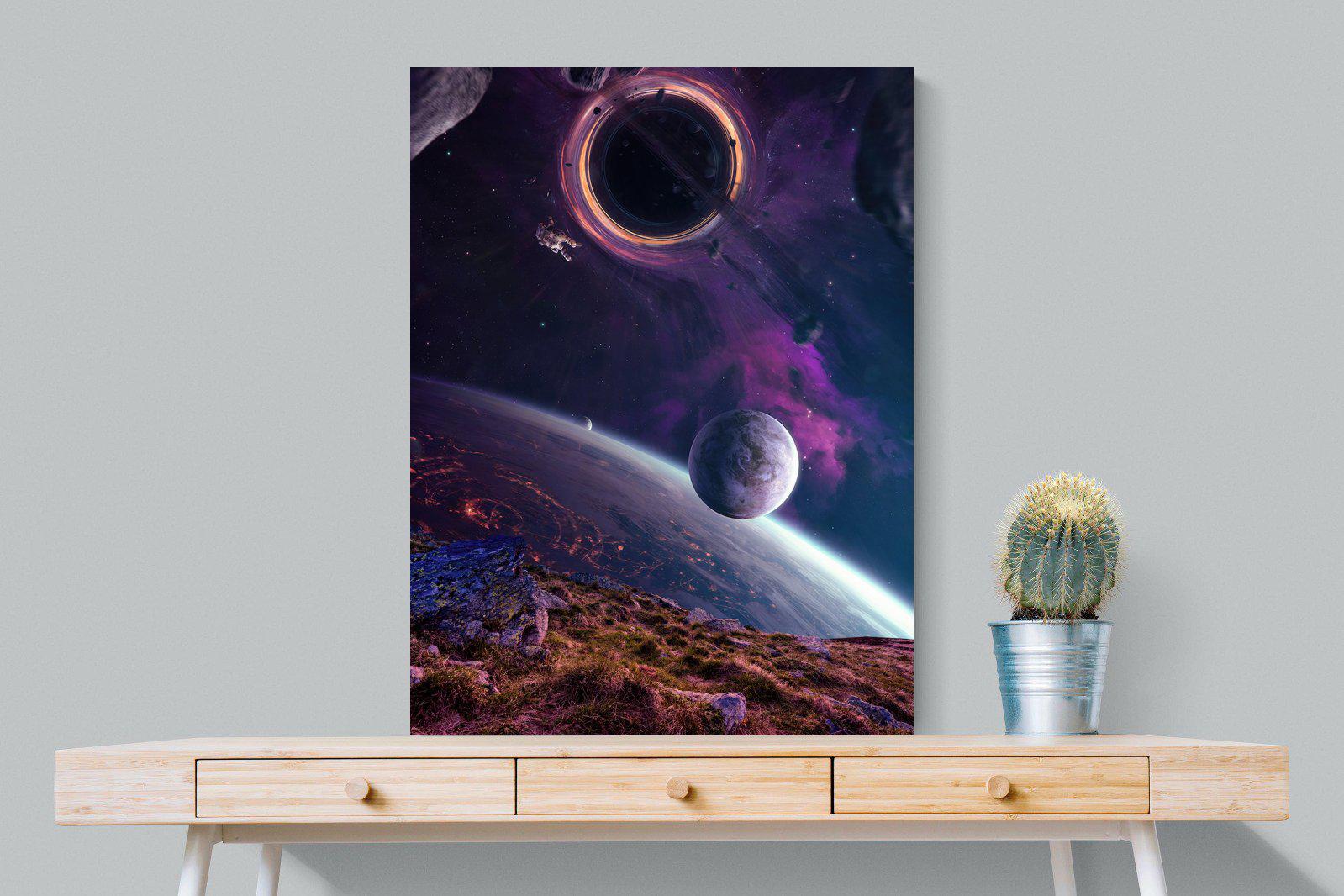 Escape From Earth-Wall_Art-75 x 100cm-Mounted Canvas-No Frame-Pixalot