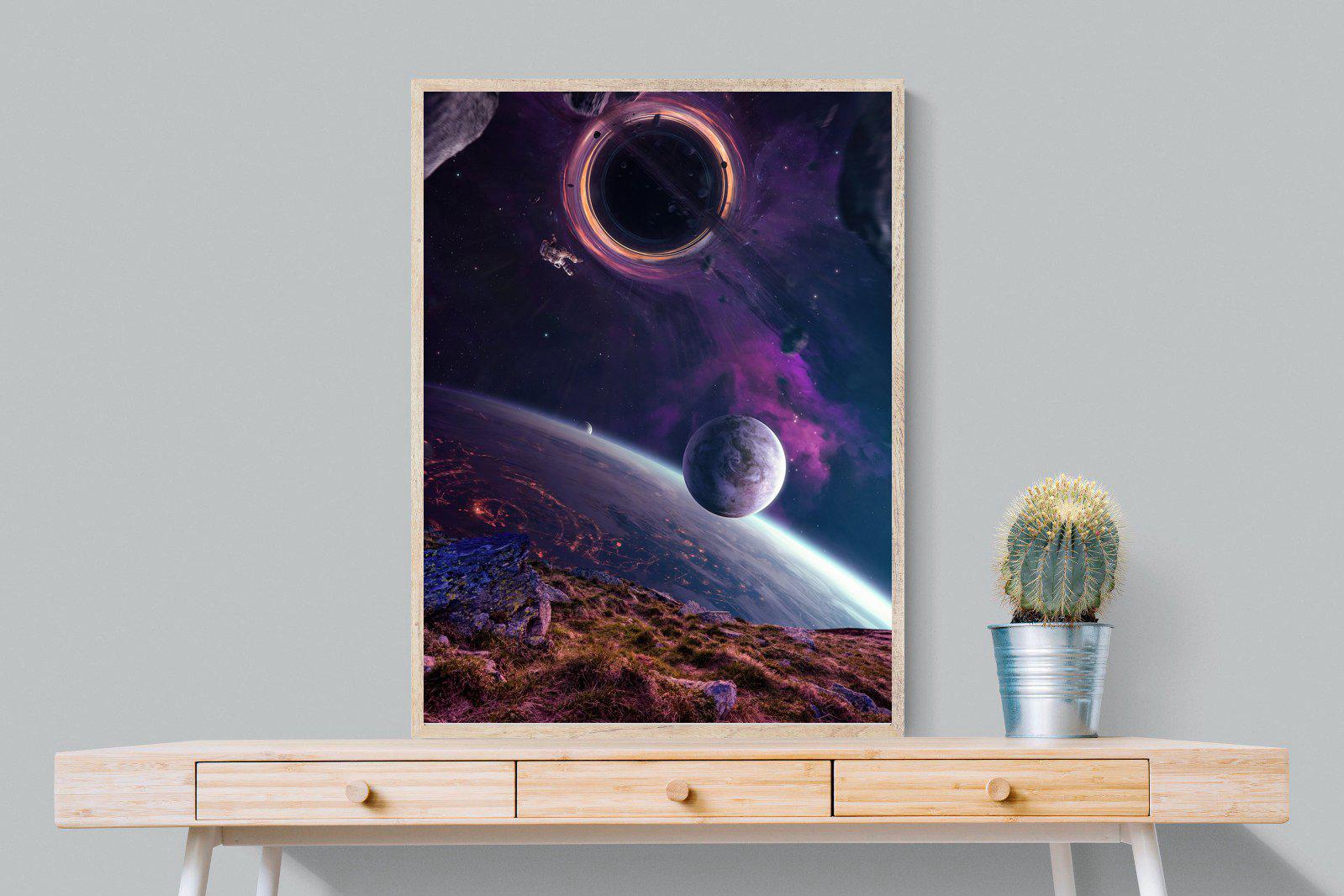 Escape From Earth-Wall_Art-75 x 100cm-Mounted Canvas-Wood-Pixalot