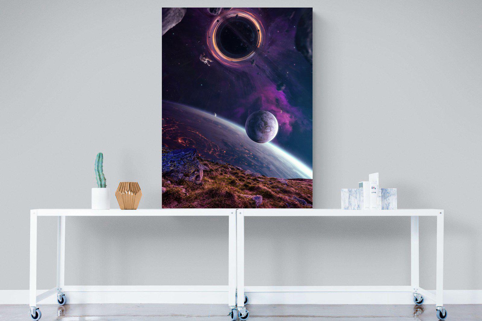 Escape From Earth-Wall_Art-90 x 120cm-Mounted Canvas-No Frame-Pixalot