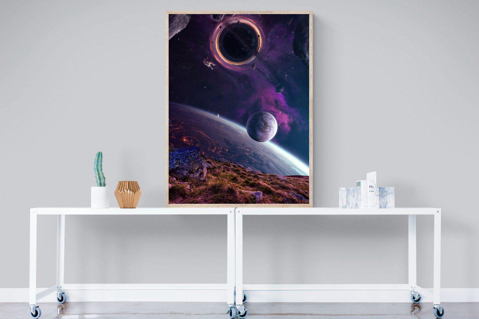 Escape From Earth-Wall_Art-90 x 120cm-Mounted Canvas-Wood-Pixalot