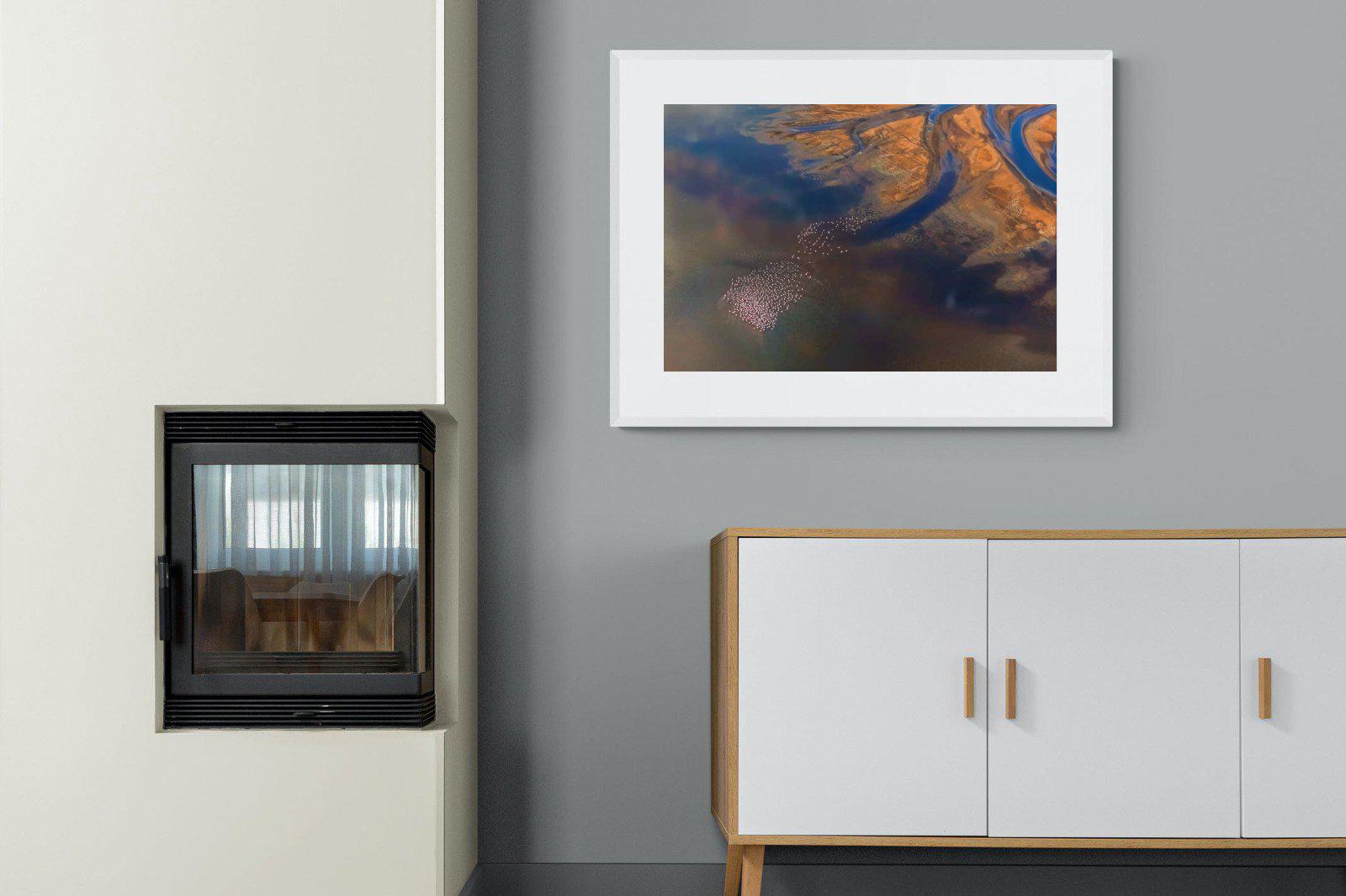 Estuary-Wall_Art-100 x 75cm-Framed Print-White-Pixalot