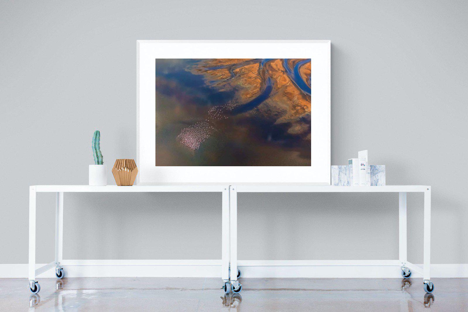 Estuary-Wall_Art-120 x 90cm-Framed Print-White-Pixalot
