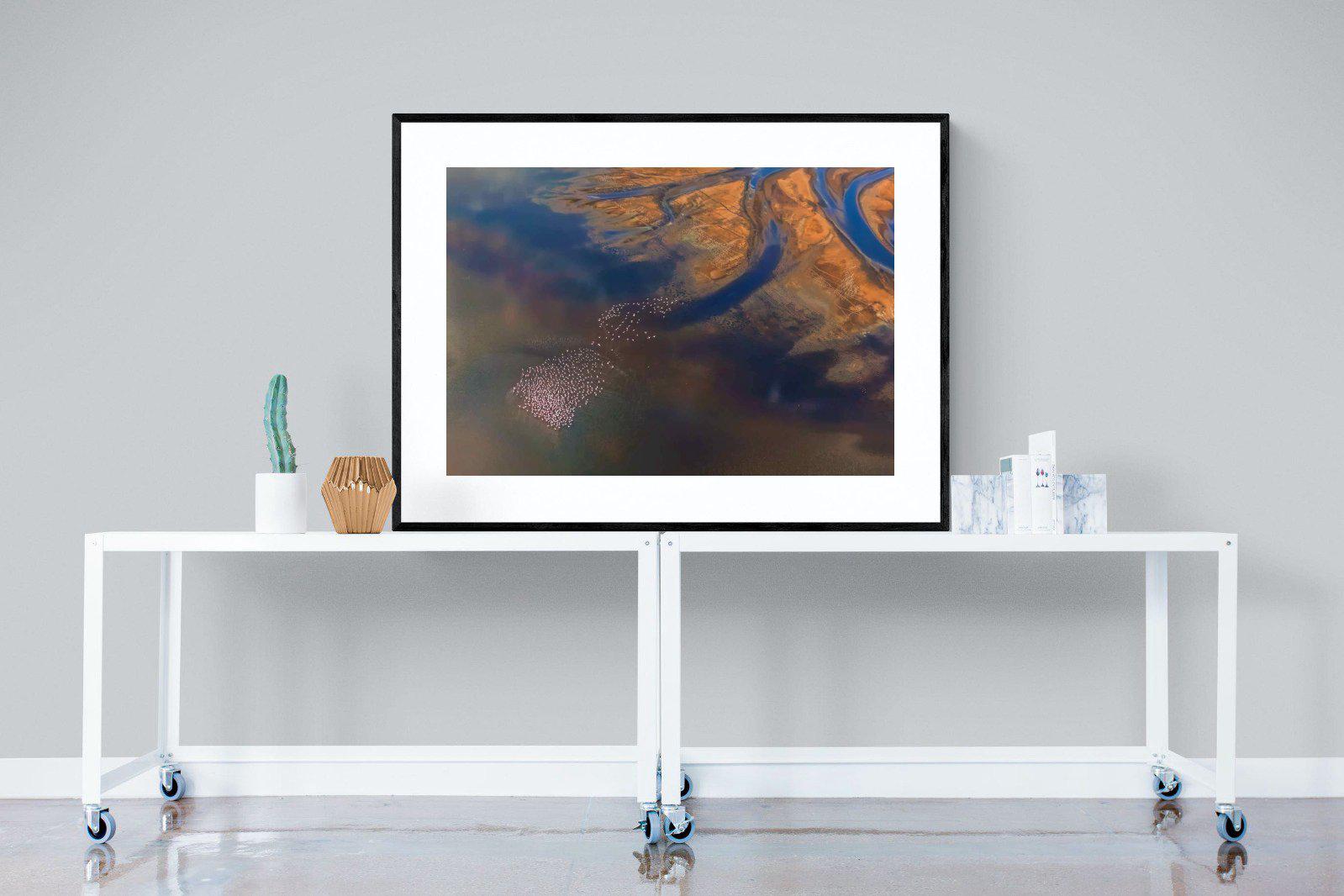 Estuary-Wall_Art-120 x 90cm-Framed Print-Black-Pixalot