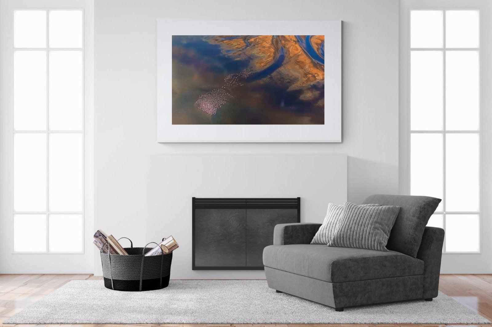 Estuary-Wall_Art-150 x 100cm-Framed Print-White-Pixalot