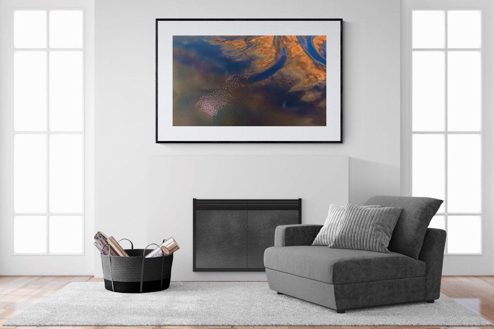 Estuary-Wall_Art-150 x 100cm-Framed Print-Black-Pixalot