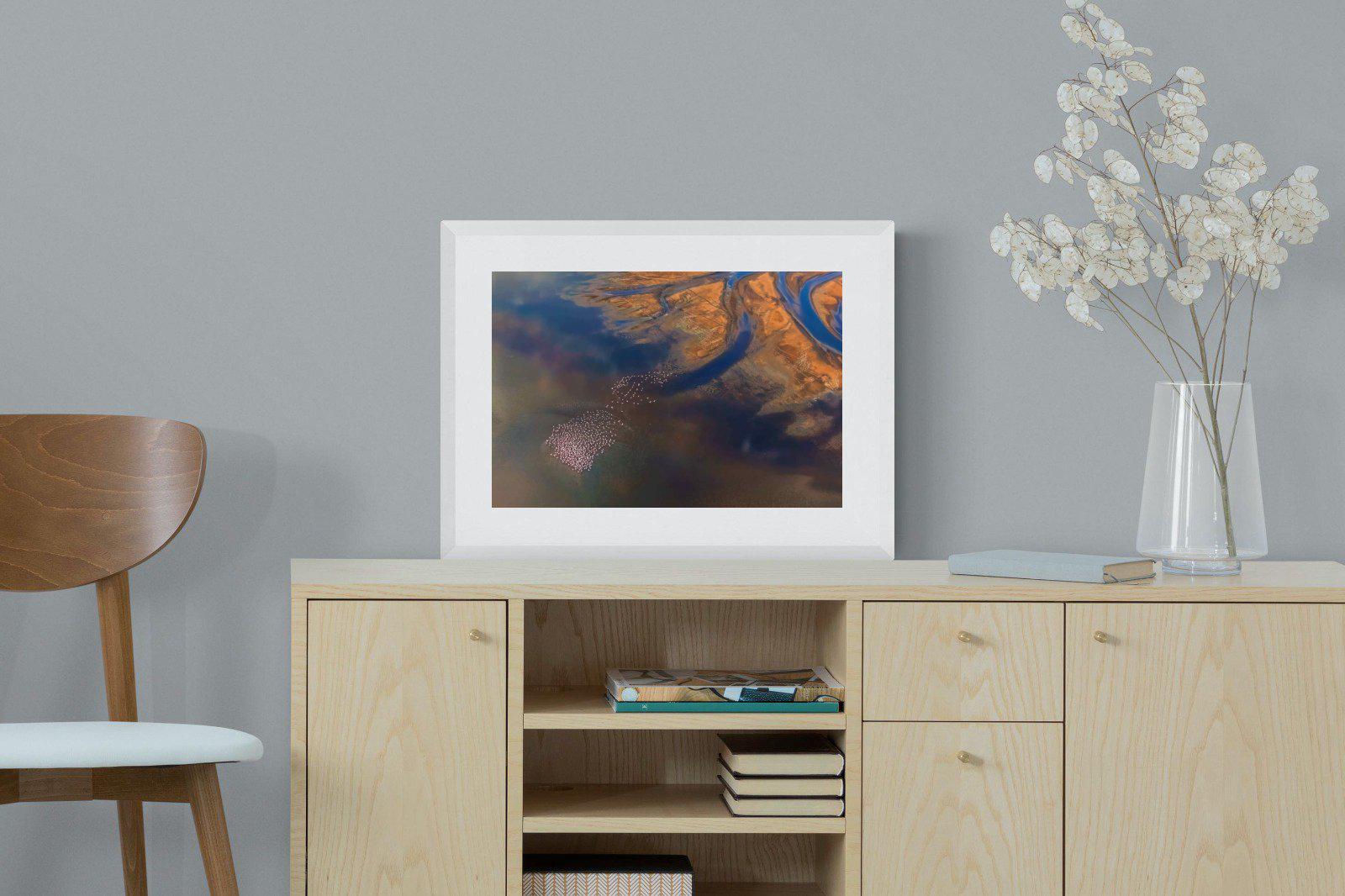 Estuary-Wall_Art-60 x 45cm-Framed Print-White-Pixalot