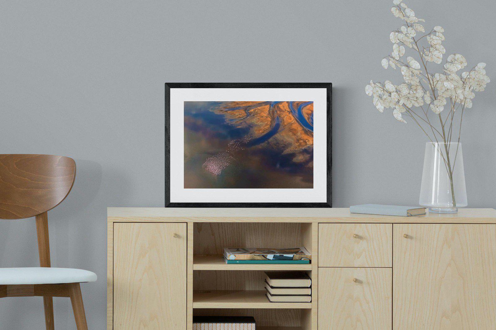 Estuary-Wall_Art-60 x 45cm-Framed Print-Black-Pixalot