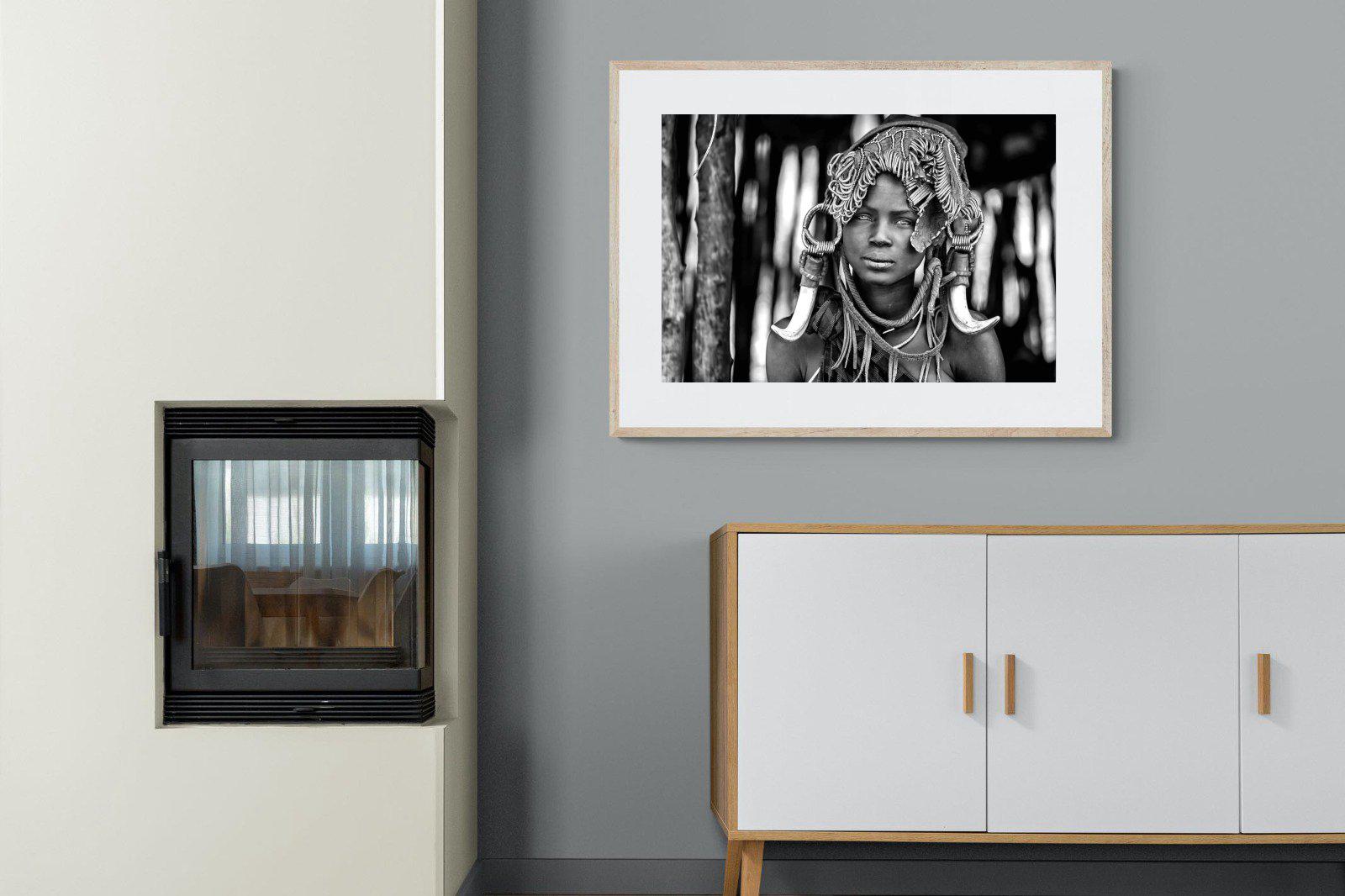 Ethiopian-Wall_Art-100 x 75cm-Framed Print-Wood-Pixalot
