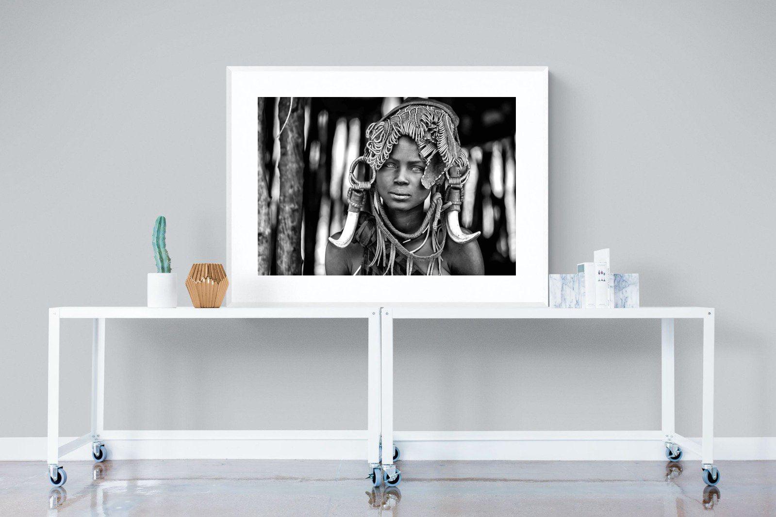 Ethiopian-Wall_Art-120 x 90cm-Framed Print-White-Pixalot