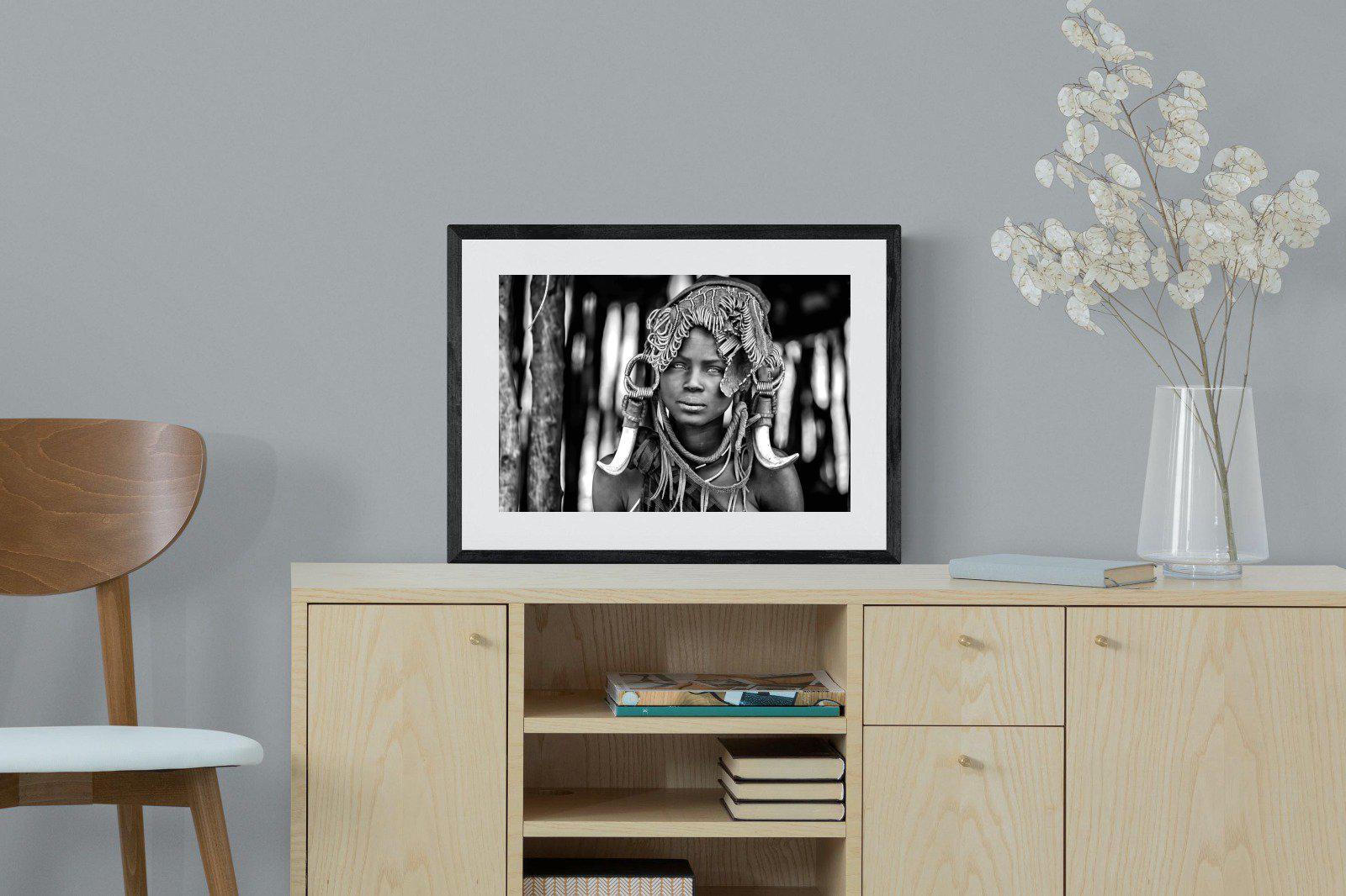 Ethiopian-Wall_Art-60 x 45cm-Framed Print-Black-Pixalot