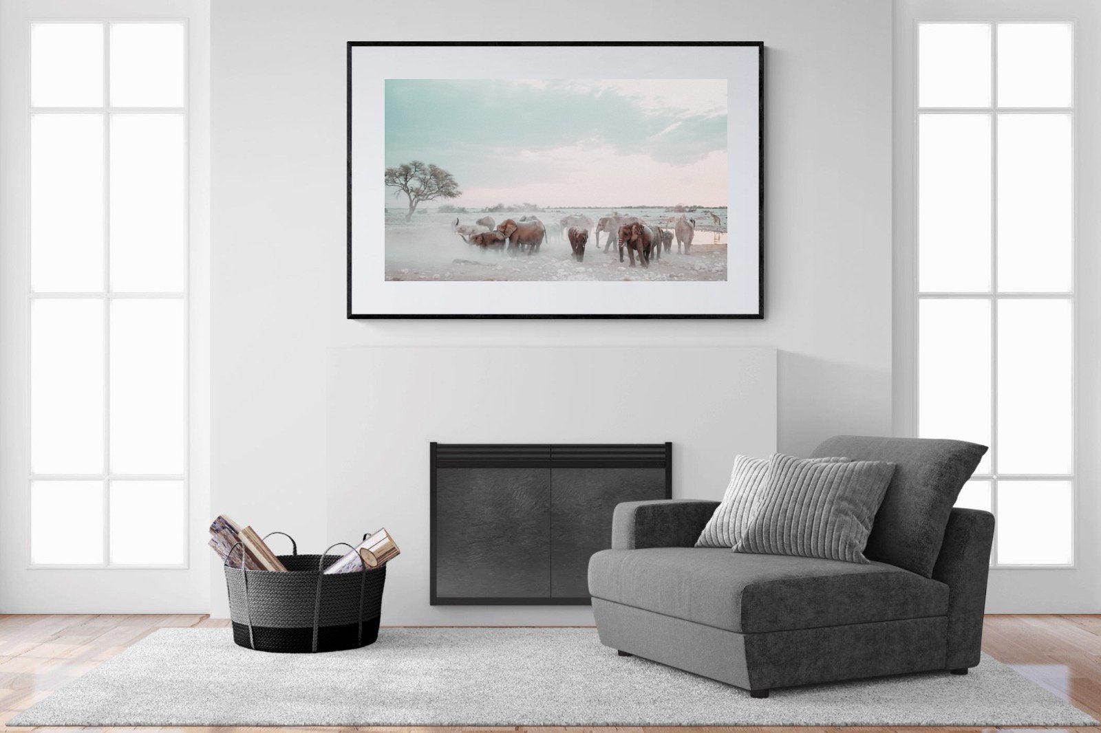 Etosha-Wall_Art-150 x 100cm-Framed Print-Black-Pixalot