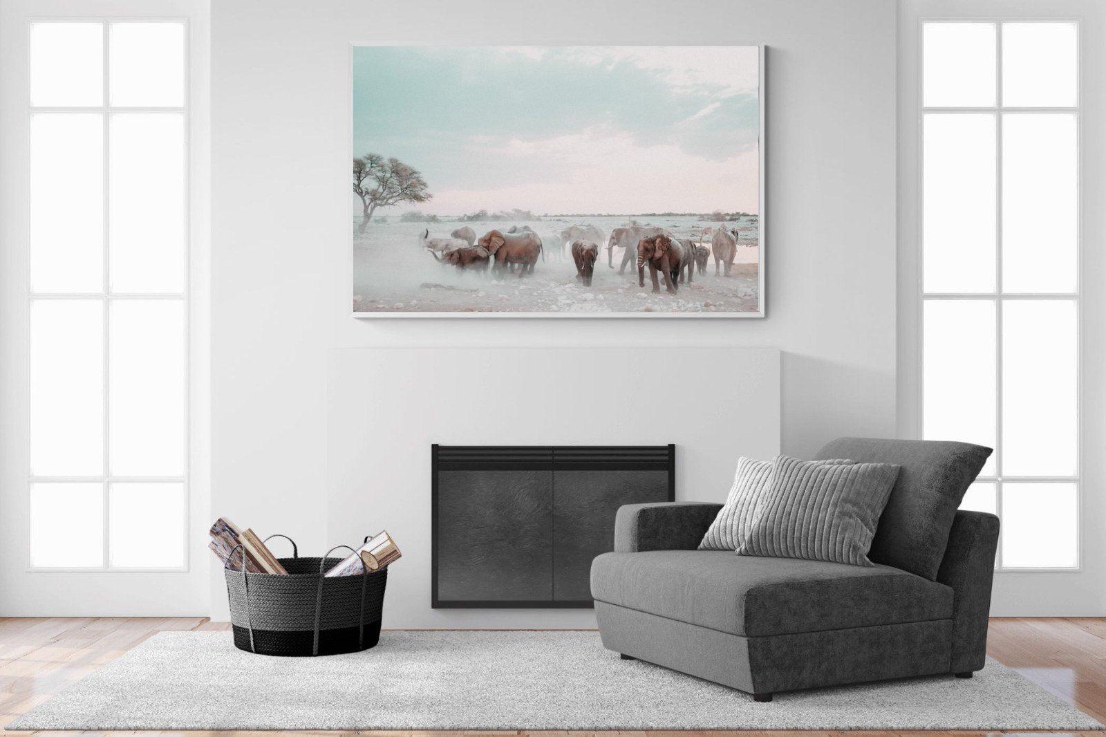 Etosha-Wall_Art-150 x 100cm-Mounted Canvas-White-Pixalot