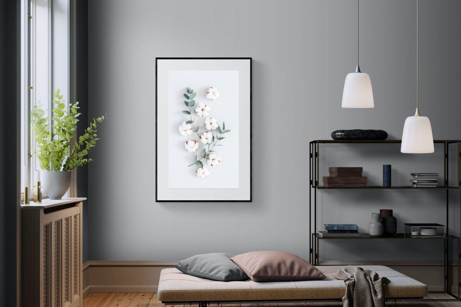 Eucalyptus-Wall_Art-100 x 150cm-Framed Print-Black-Pixalot