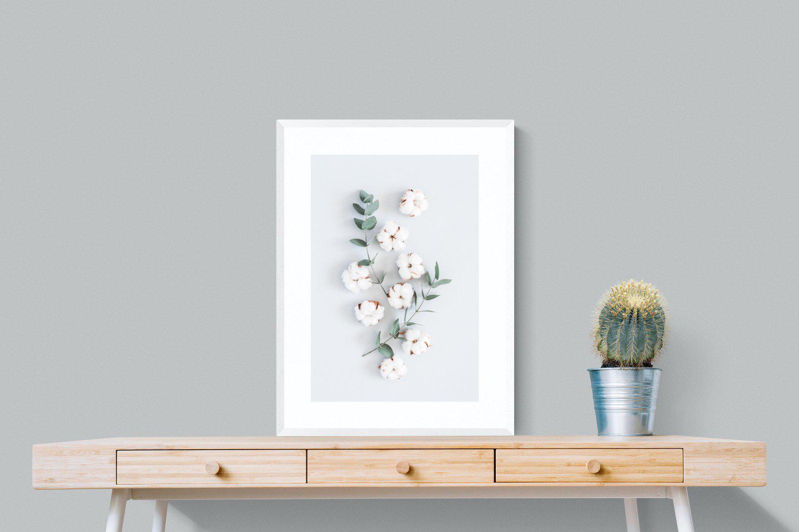 Eucalyptus-Wall_Art-60 x 80cm-Framed Print-White-Pixalot
