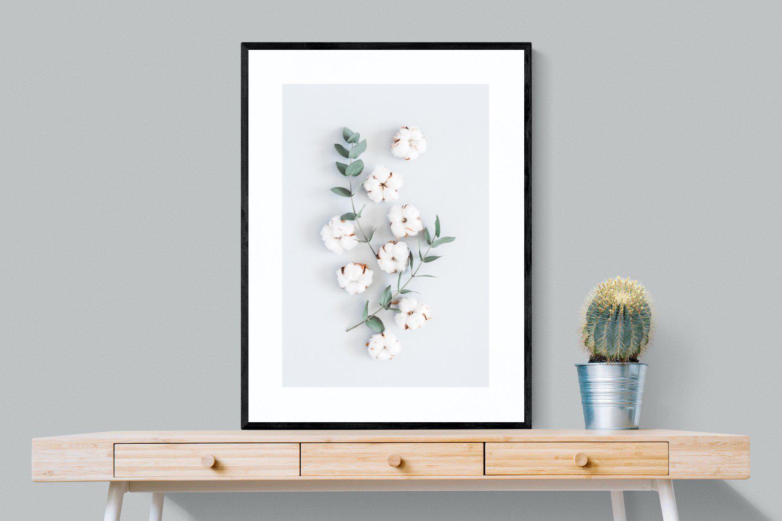 Eucalyptus-Wall_Art-75 x 100cm-Framed Print-Black-Pixalot