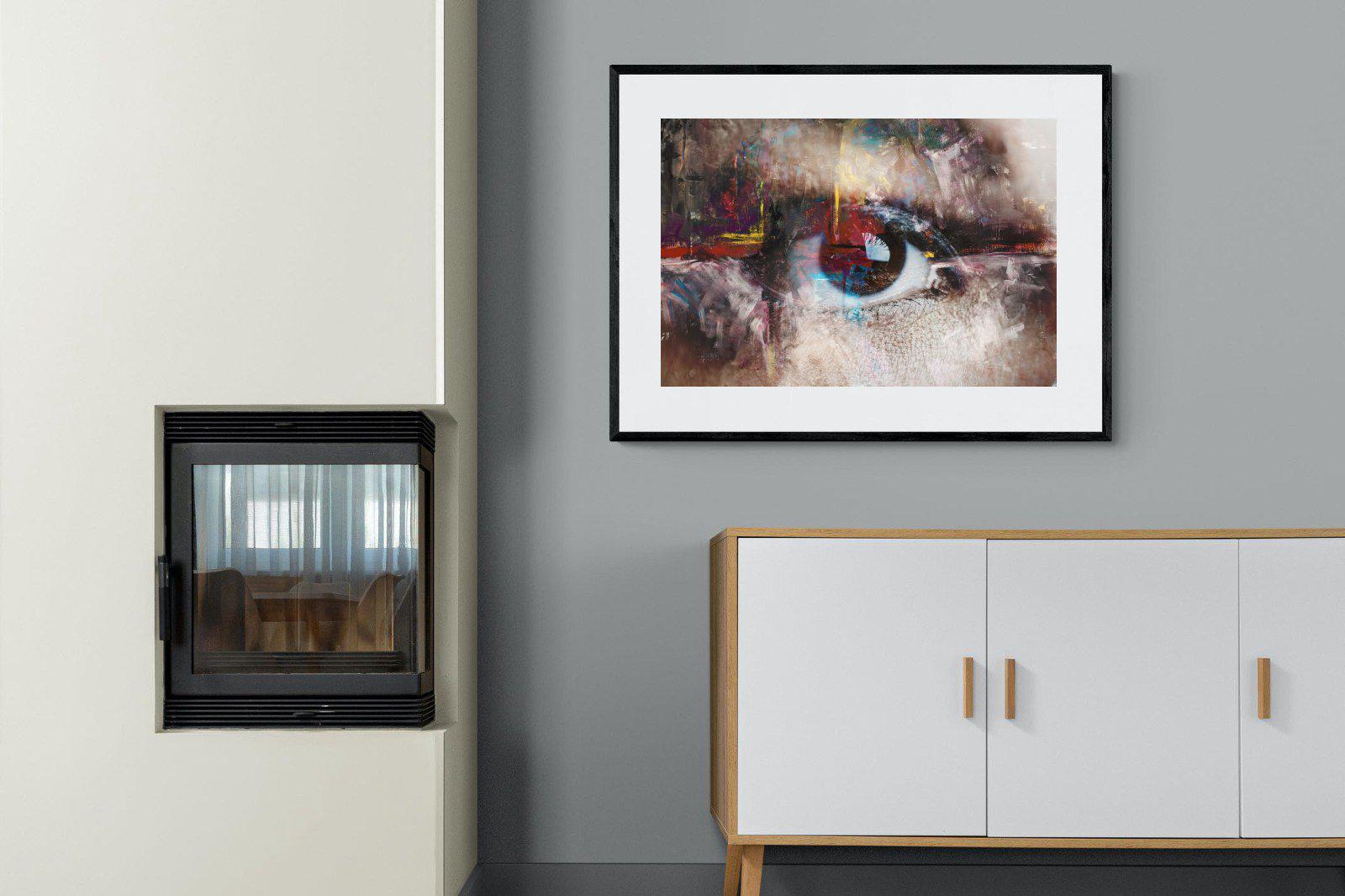 Eye Spy-Wall_Art-100 x 75cm-Framed Print-Black-Pixalot