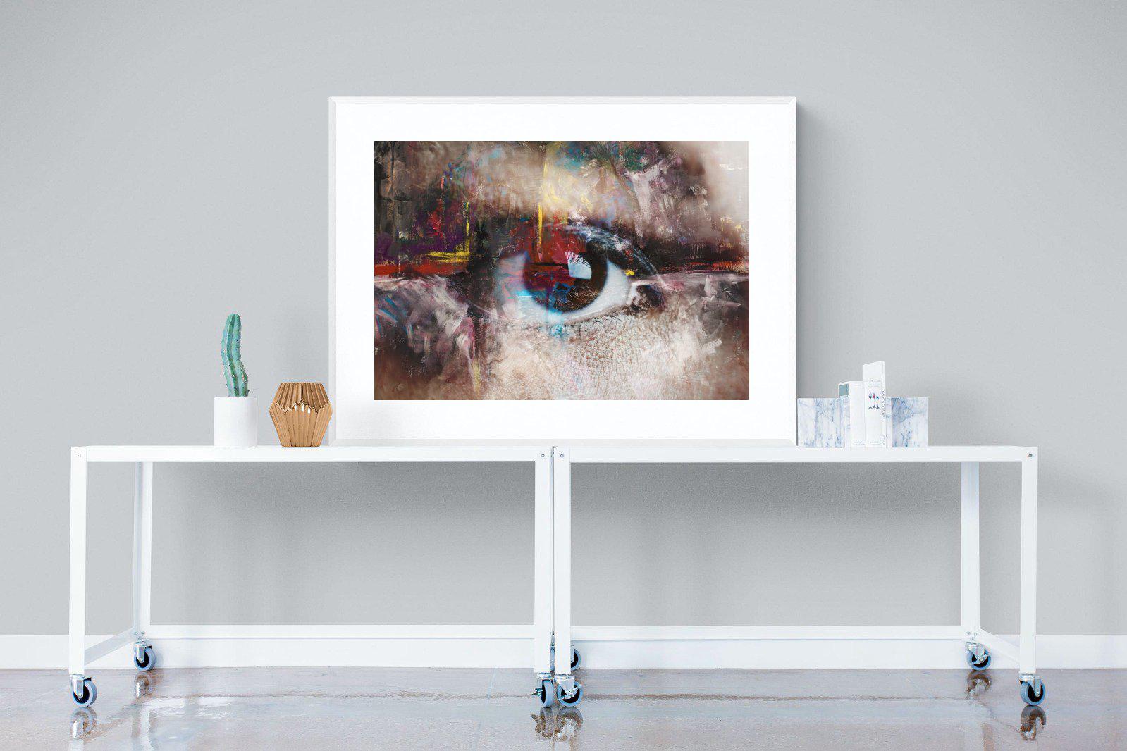 Eye Spy-Wall_Art-120 x 90cm-Framed Print-White-Pixalot