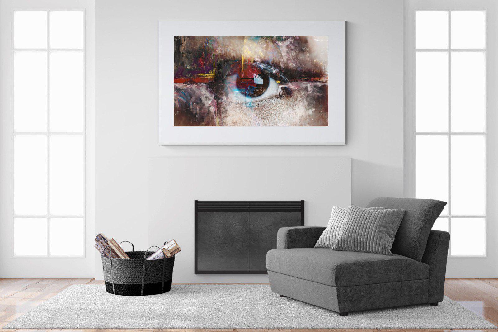 Eye Spy-Wall_Art-150 x 100cm-Framed Print-White-Pixalot