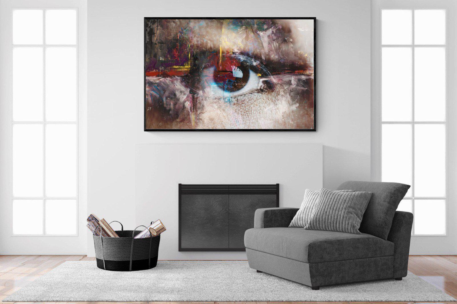 Eye Spy-Wall_Art-150 x 100cm-Mounted Canvas-Black-Pixalot
