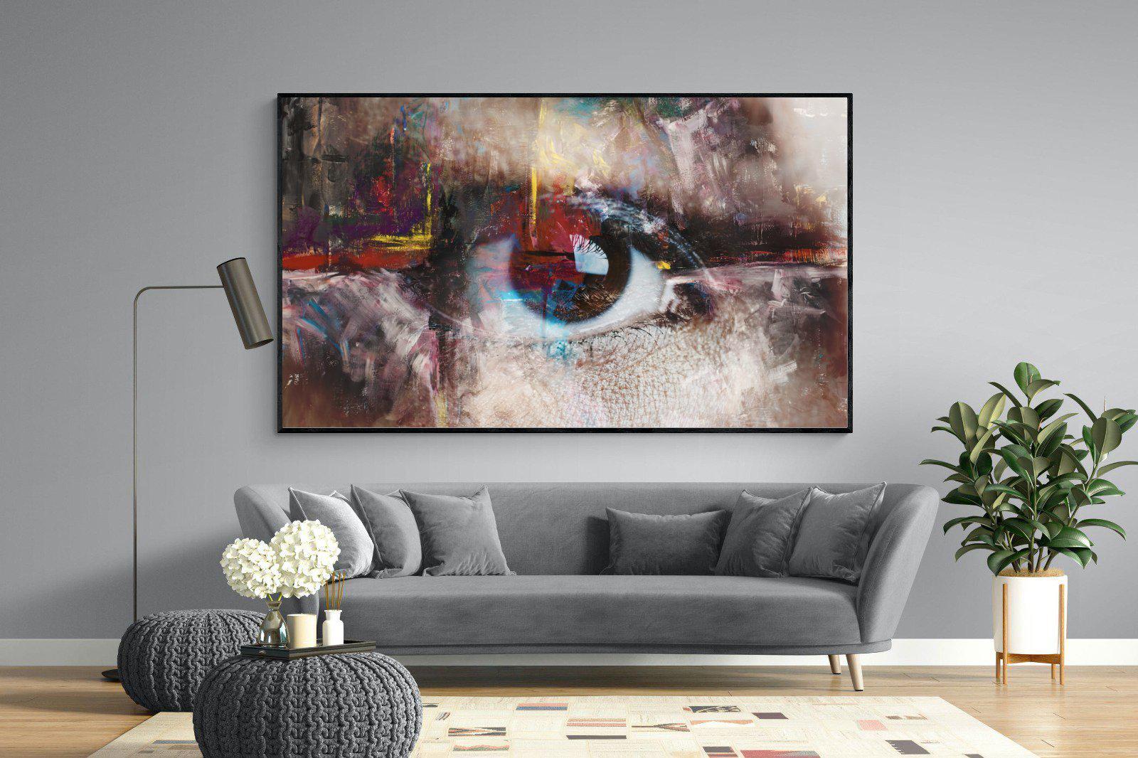 Eye Spy-Wall_Art-220 x 130cm-Mounted Canvas-Black-Pixalot