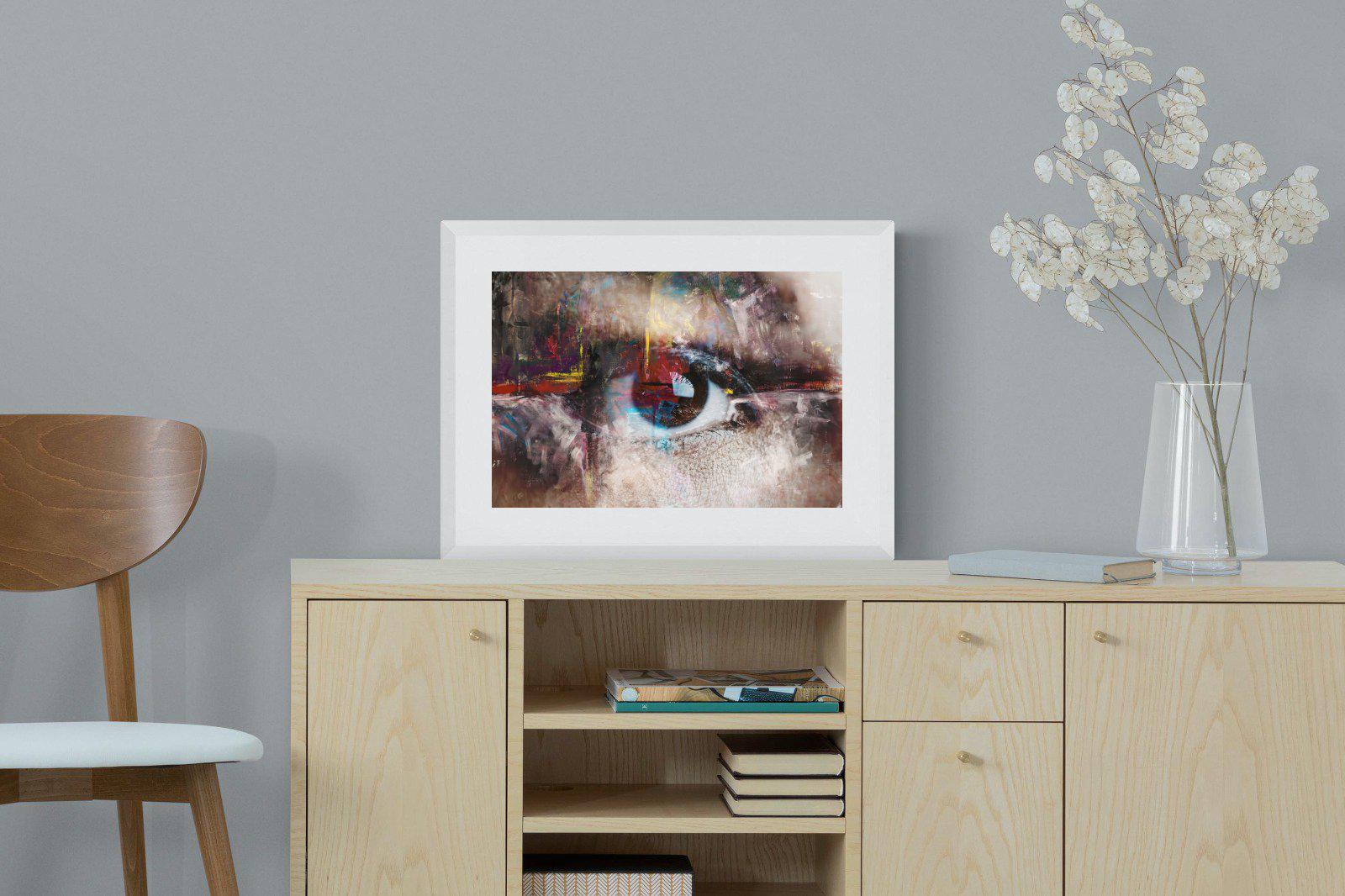 Eye Spy-Wall_Art-60 x 45cm-Framed Print-White-Pixalot