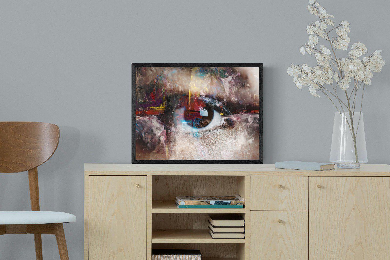 Eye Spy-Wall_Art-60 x 45cm-Mounted Canvas-Black-Pixalot