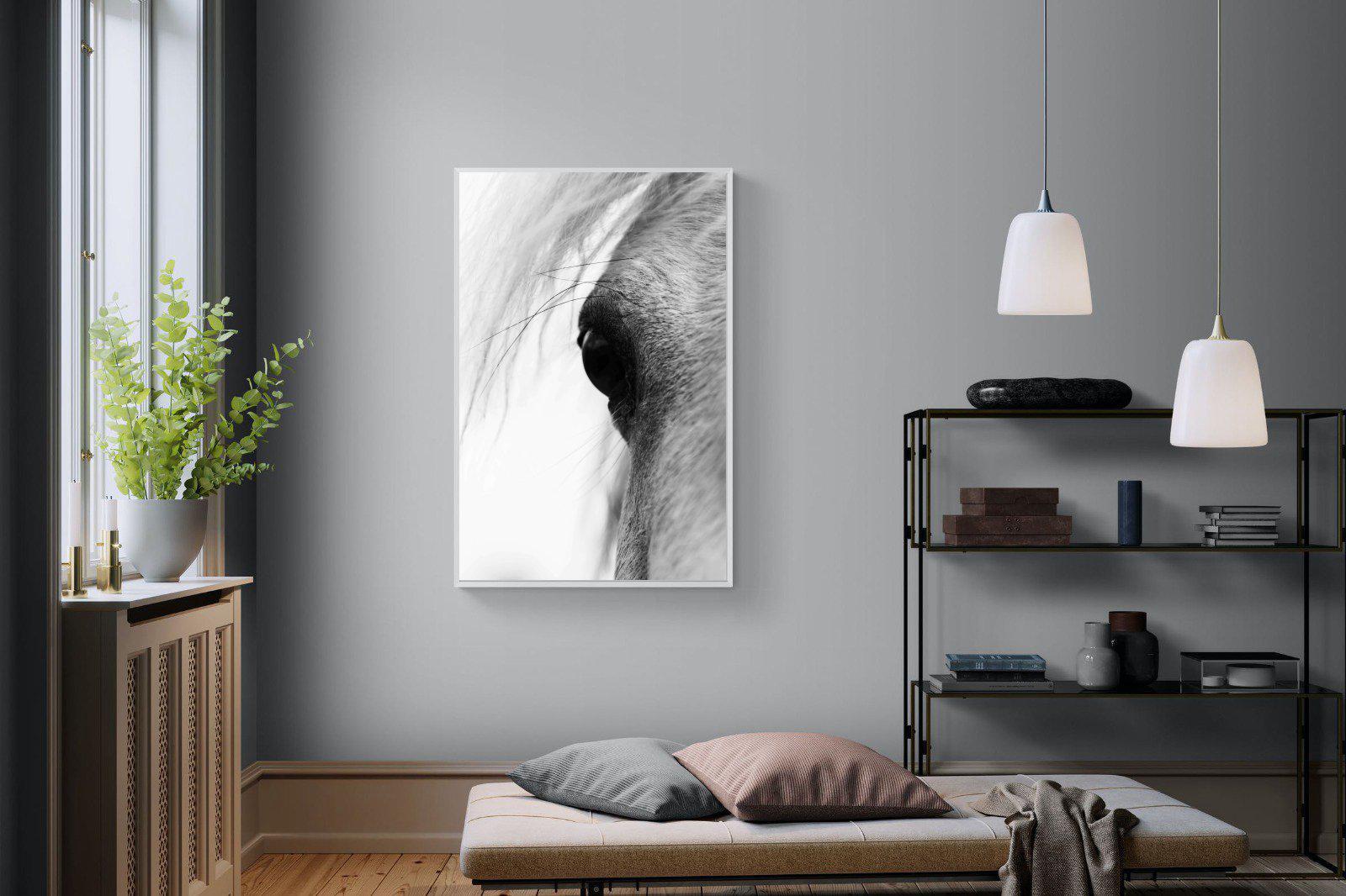 Eye of the Horse-Wall_Art-100 x 150cm-Mounted Canvas-White-Pixalot