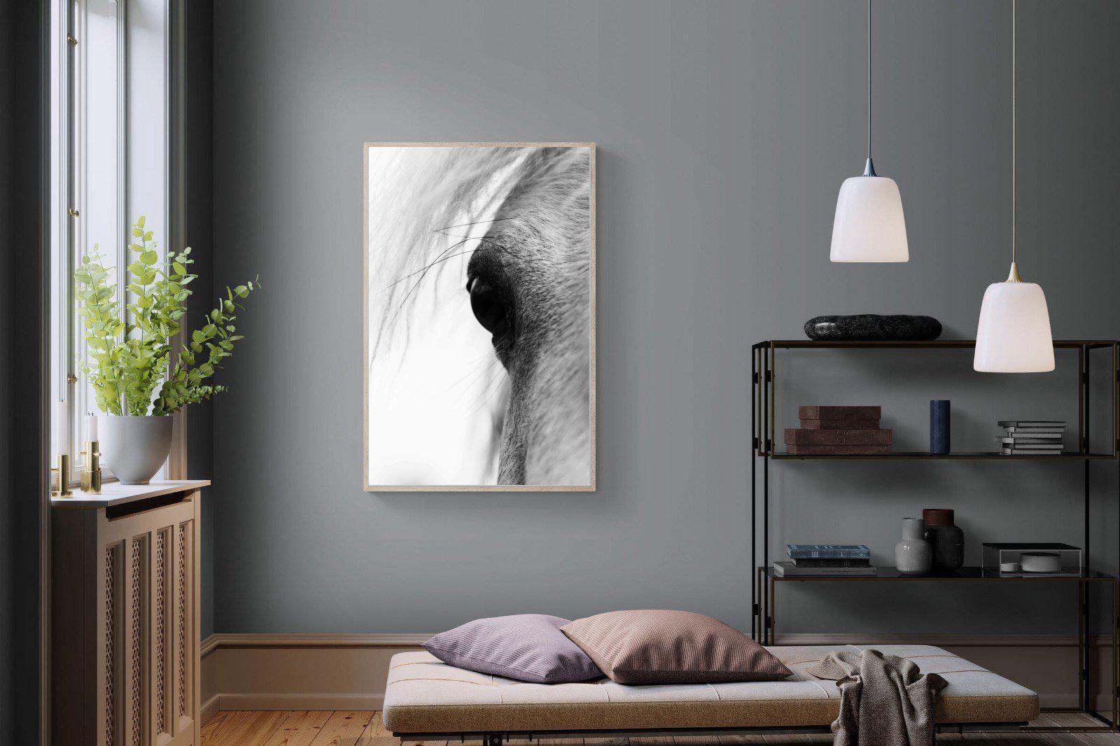 Eye of the Horse-Wall_Art-100 x 150cm-Mounted Canvas-Wood-Pixalot