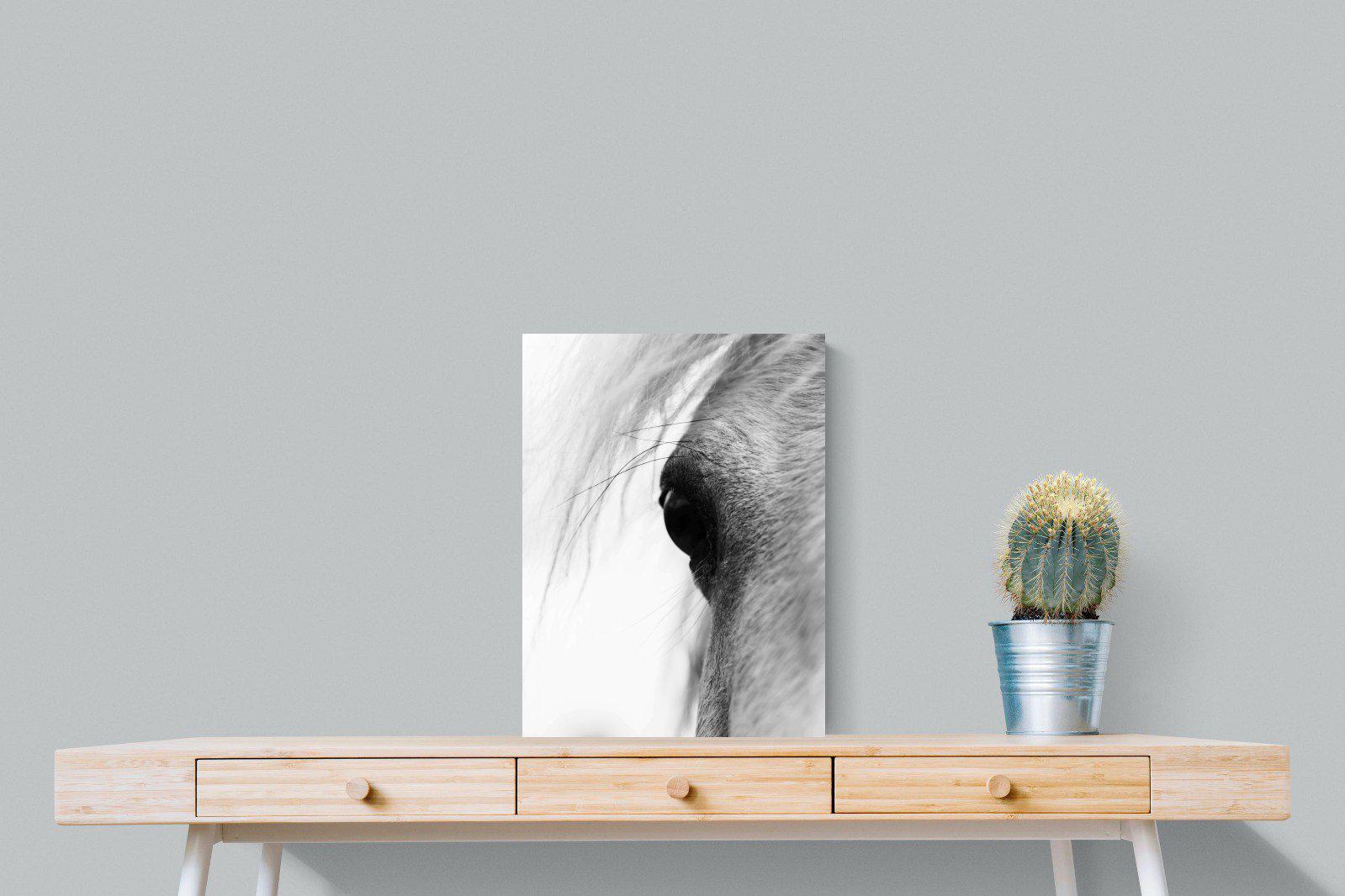 Eye of the Horse-Wall_Art-45 x 60cm-Mounted Canvas-No Frame-Pixalot