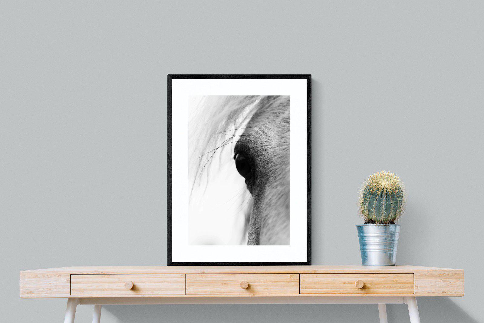 Eye of the Horse-Wall_Art-60 x 80cm-Framed Print-Black-Pixalot