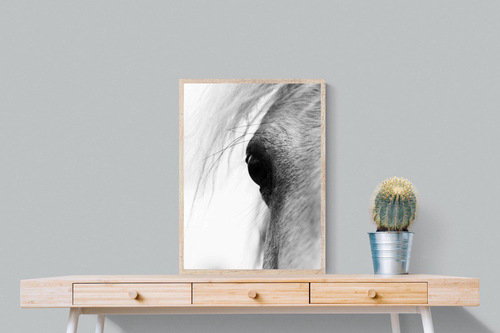 Eye of the Horse-Wall_Art-60 x 80cm-Mounted Canvas-Wood-Pixalot