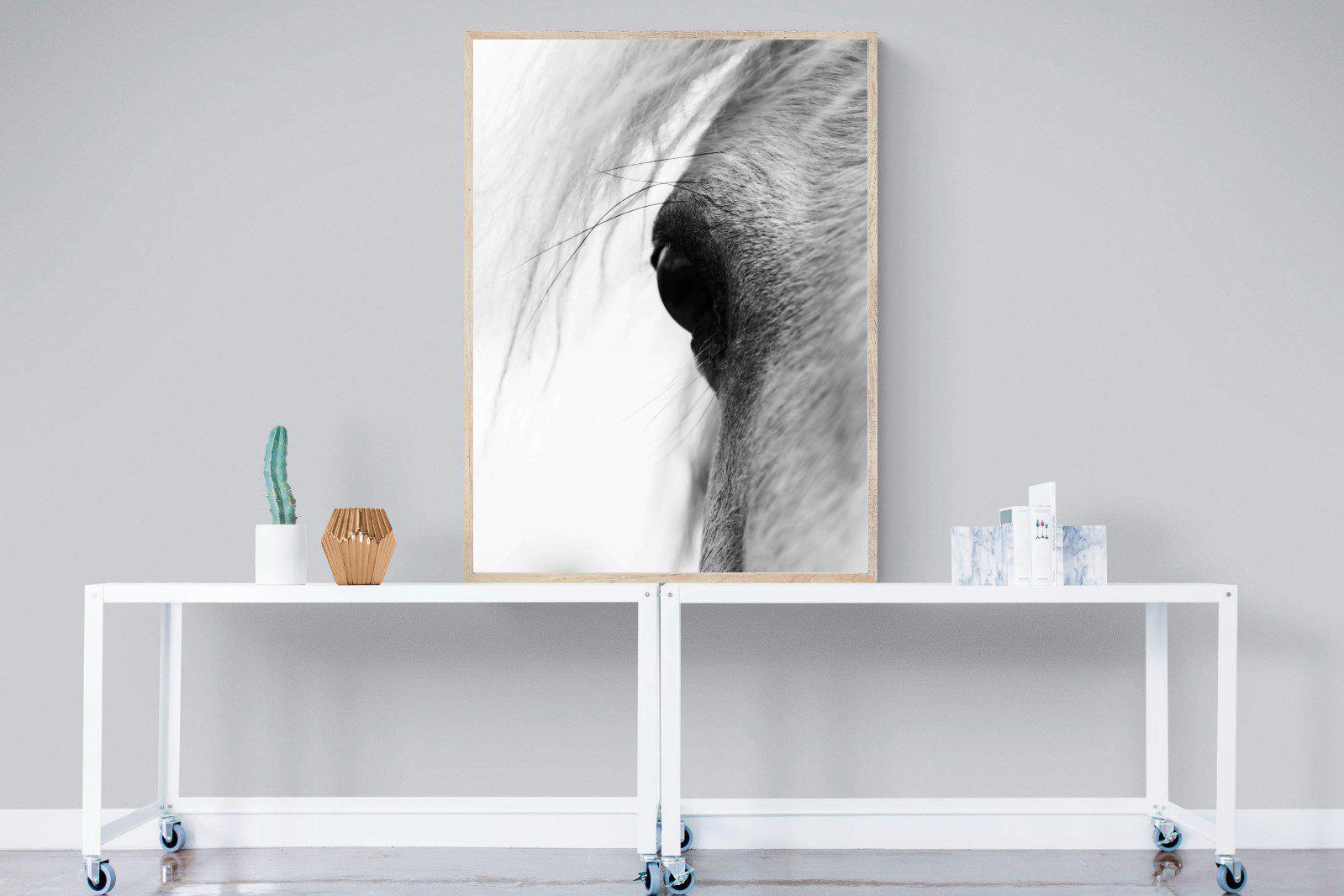 Eye of the Horse-Wall_Art-90 x 120cm-Mounted Canvas-Wood-Pixalot