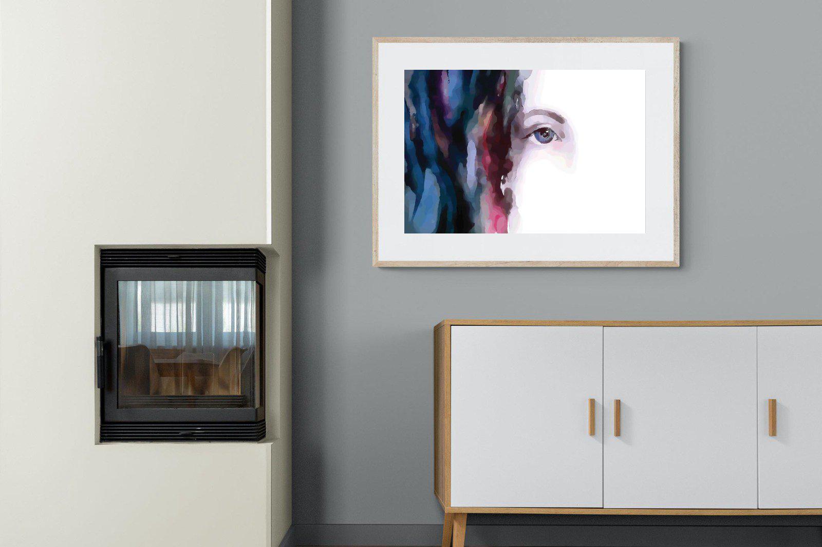 Face-Wall_Art-100 x 75cm-Framed Print-Wood-Pixalot