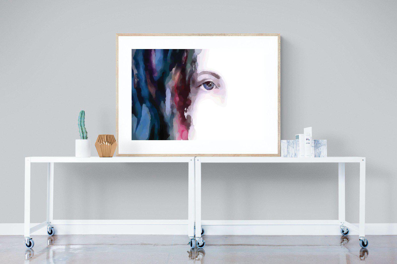 Face-Wall_Art-120 x 90cm-Framed Print-Wood-Pixalot