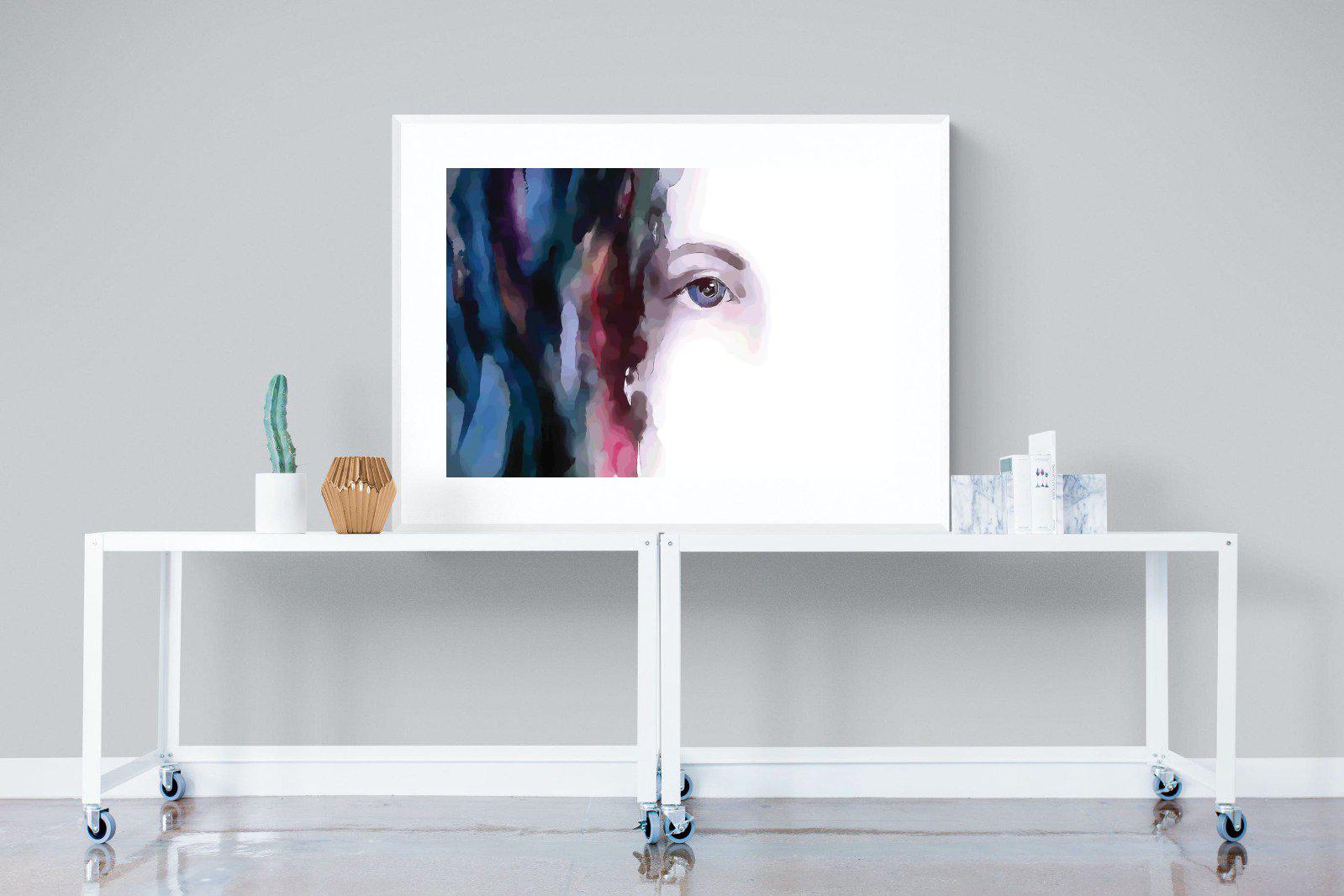 Face-Wall_Art-120 x 90cm-Framed Print-White-Pixalot