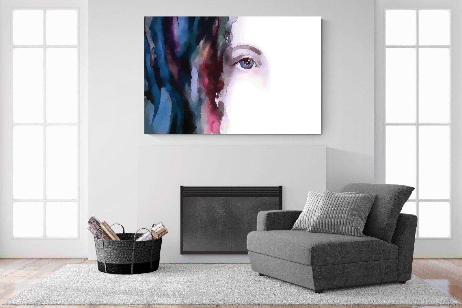 Face-Wall_Art-150 x 100cm-Mounted Canvas-No Frame-Pixalot