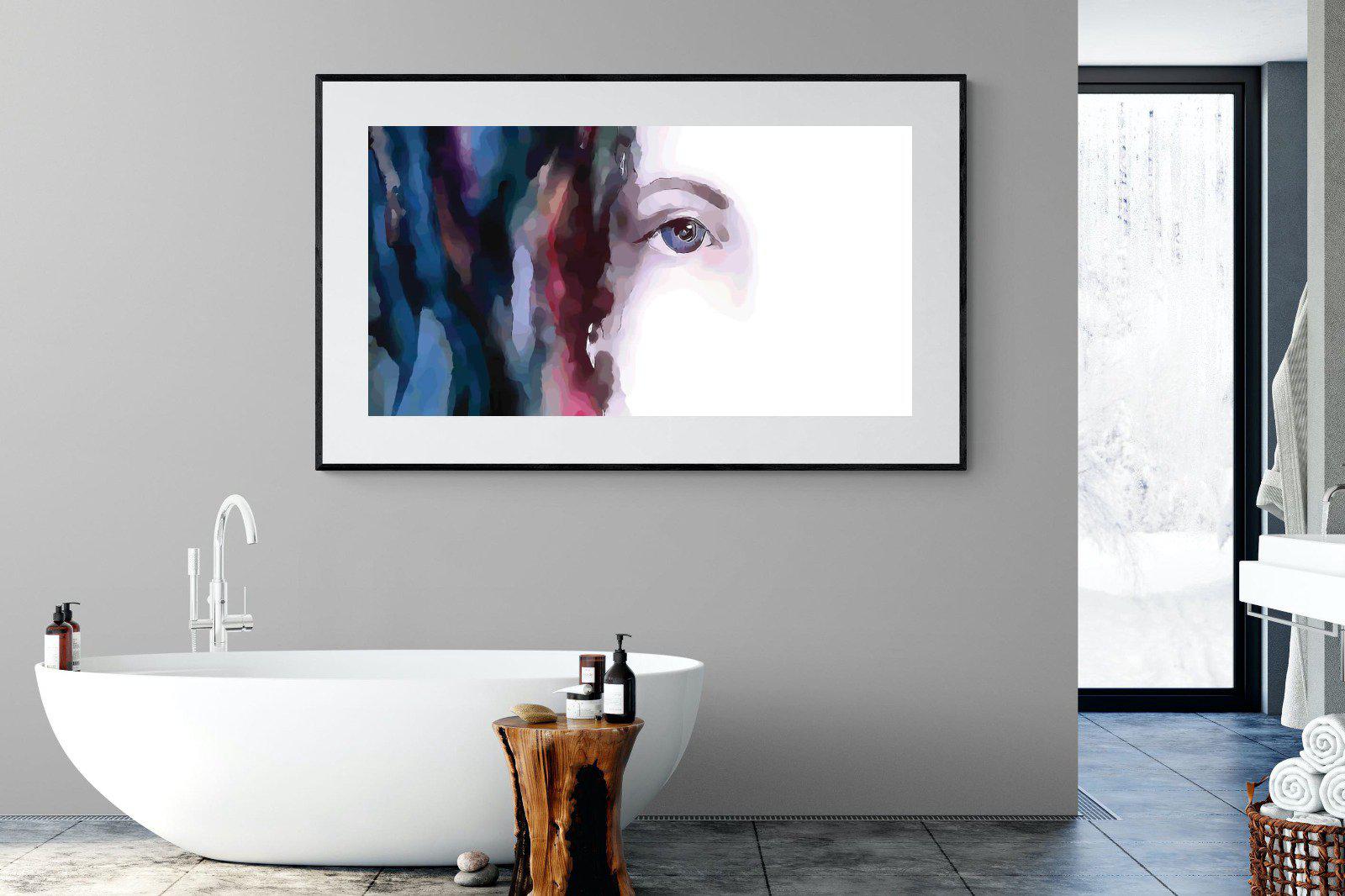 Face-Wall_Art-180 x 110cm-Framed Print-Black-Pixalot