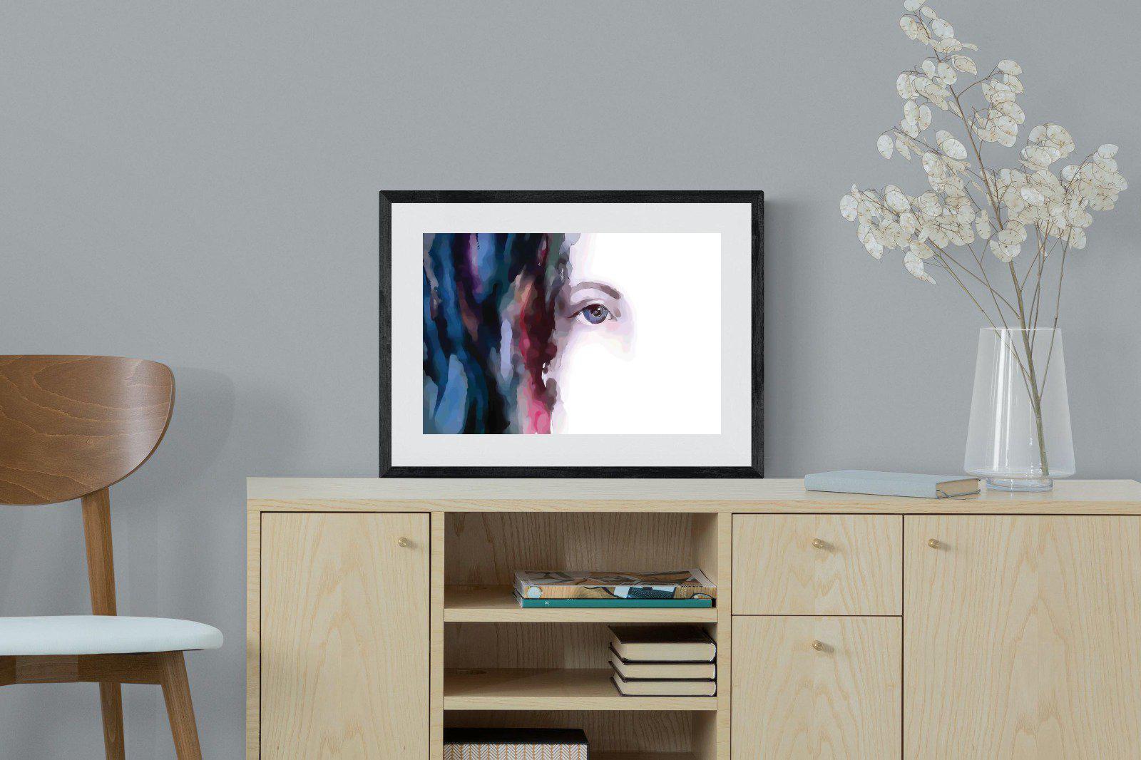 Face-Wall_Art-60 x 45cm-Framed Print-Black-Pixalot