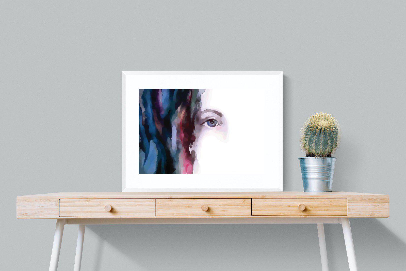 Face-Wall_Art-80 x 60cm-Framed Print-White-Pixalot