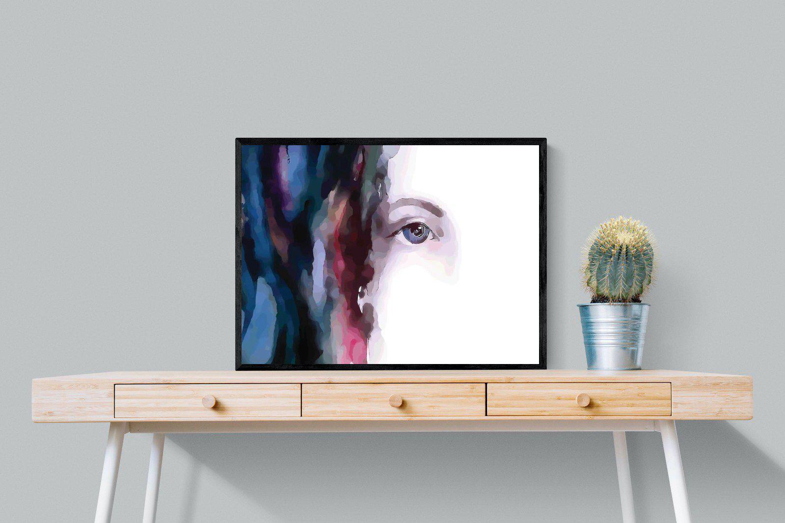 Face-Wall_Art-80 x 60cm-Mounted Canvas-Black-Pixalot