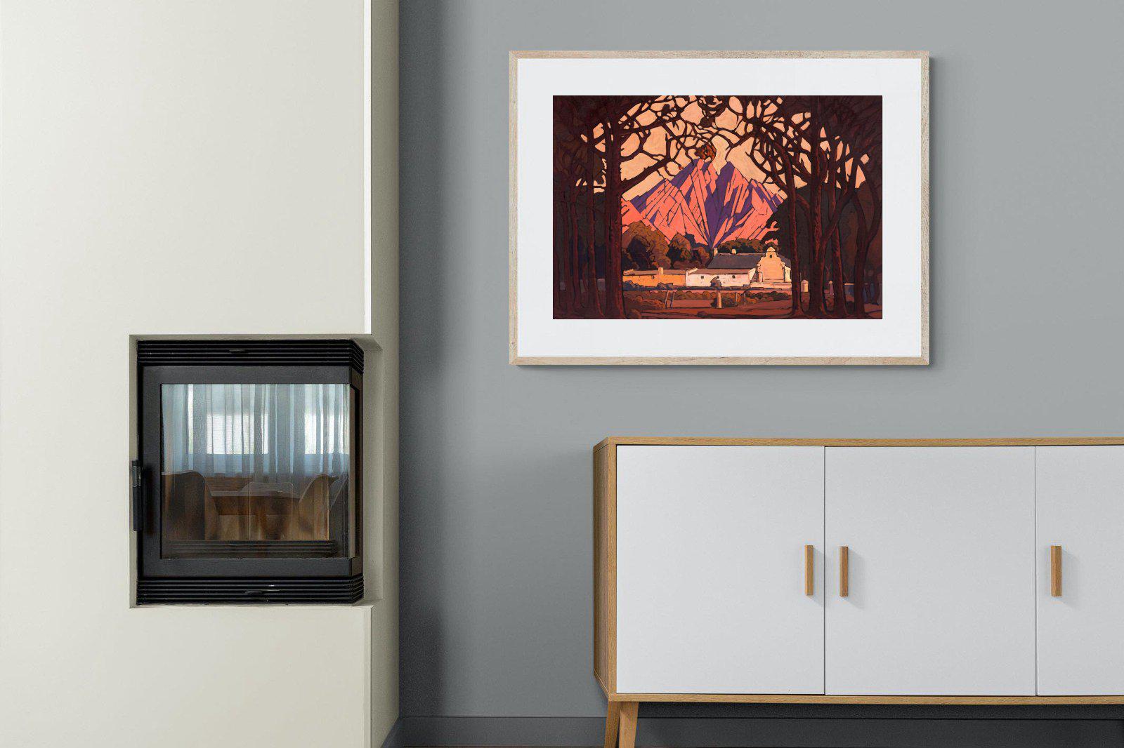 Farm Jonkershoek-Wall_Art-100 x 75cm-Framed Print-Wood-Pixalot