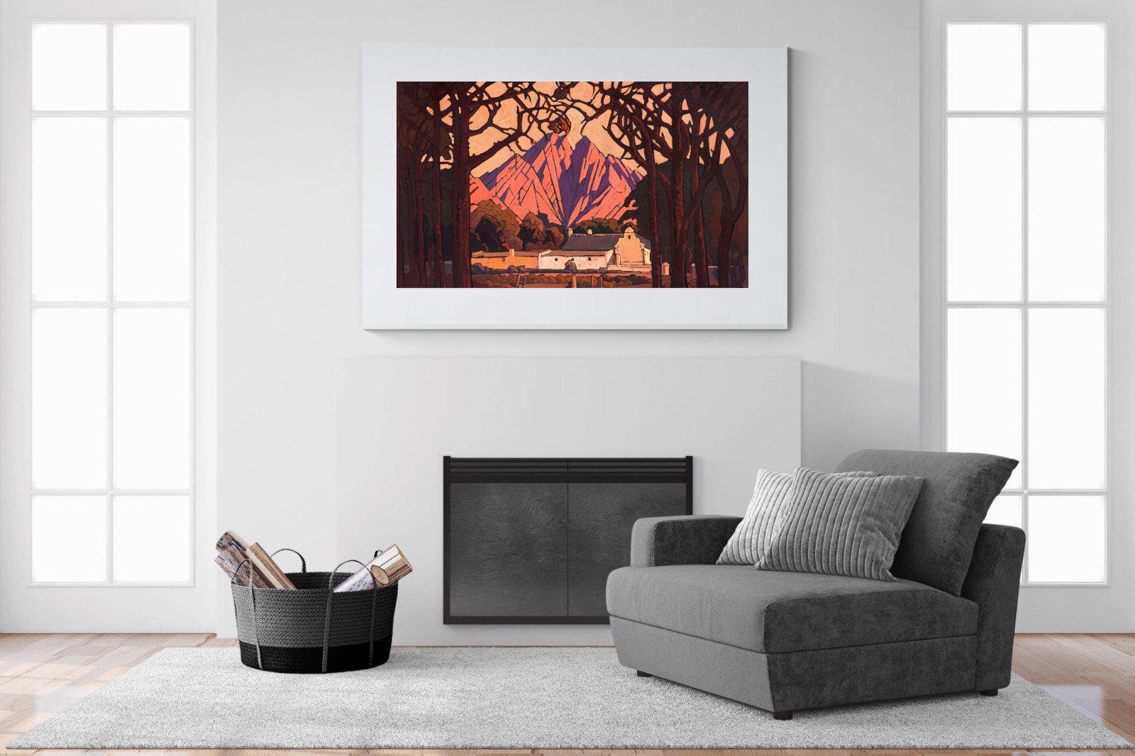 Farm Jonkershoek-Wall_Art-150 x 100cm-Framed Print-White-Pixalot