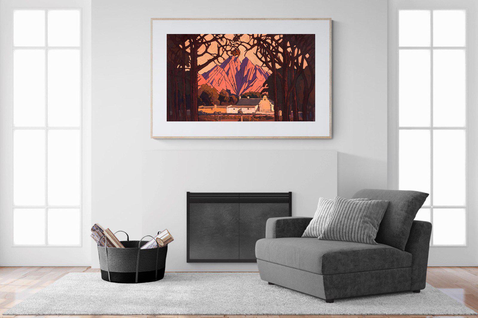 Farm Jonkershoek-Wall_Art-150 x 100cm-Framed Print-Wood-Pixalot