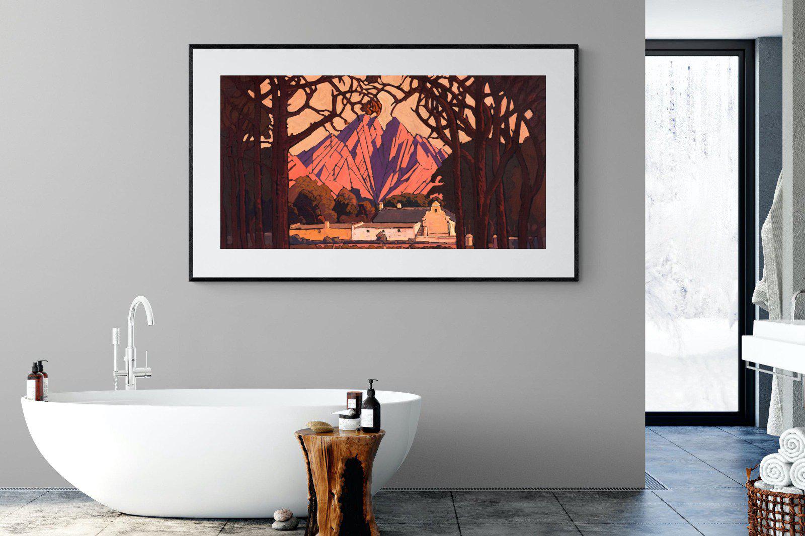 Farm Jonkershoek-Wall_Art-180 x 110cm-Framed Print-Black-Pixalot