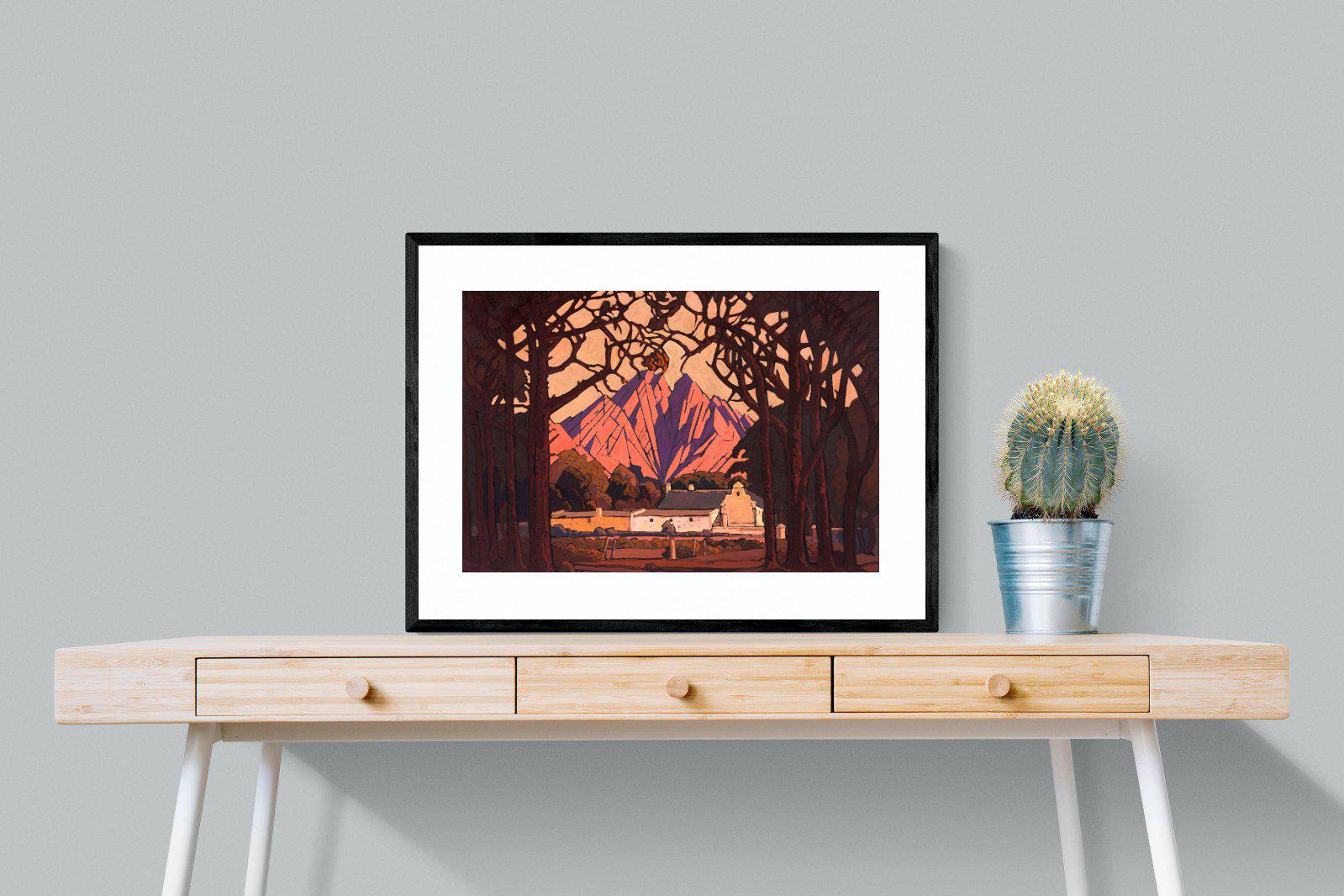 Farm Jonkershoek-Wall_Art-80 x 60cm-Framed Print-Black-Pixalot