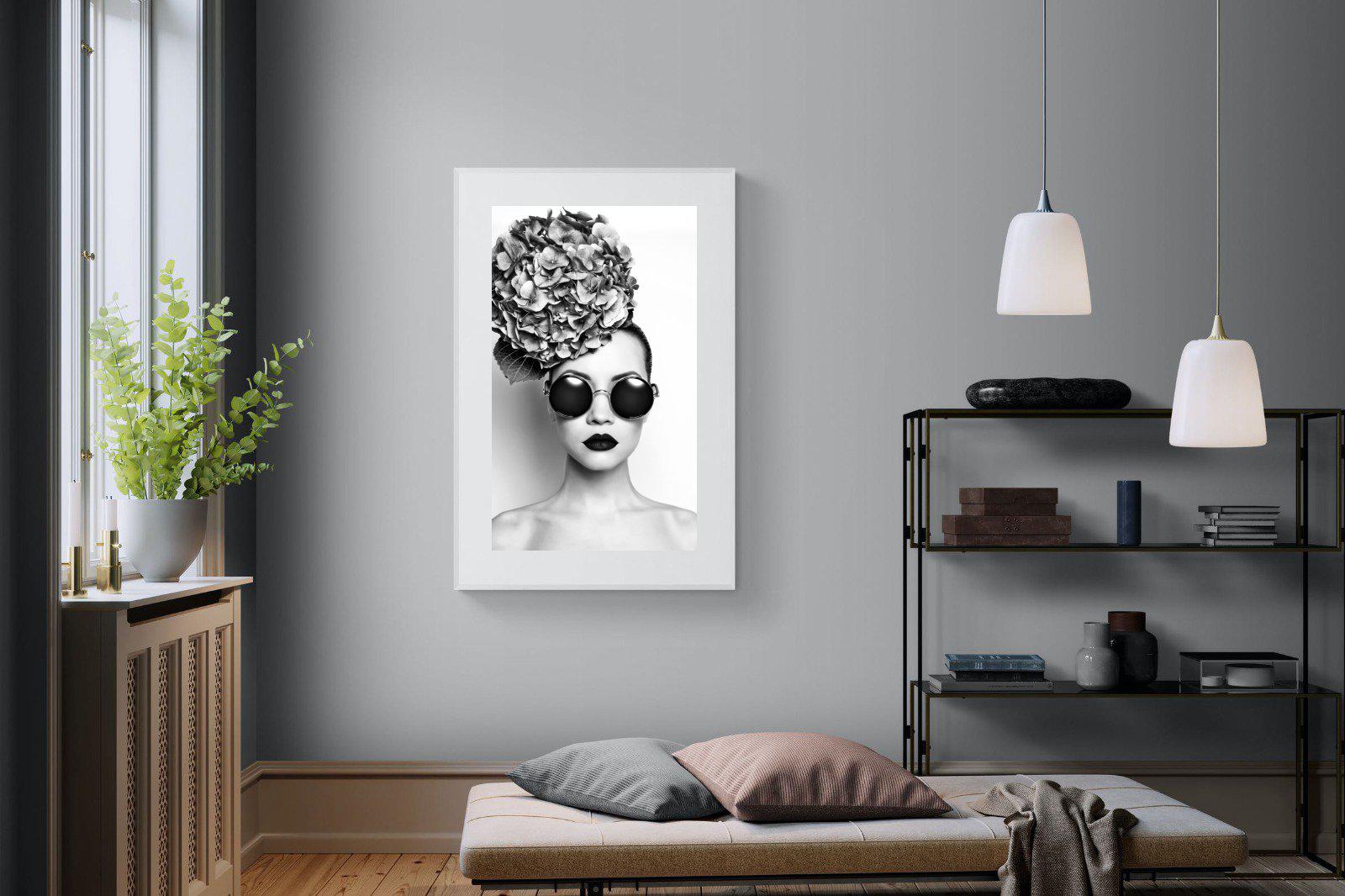 Fashionista-Wall_Art-100 x 150cm-Framed Print-White-Pixalot