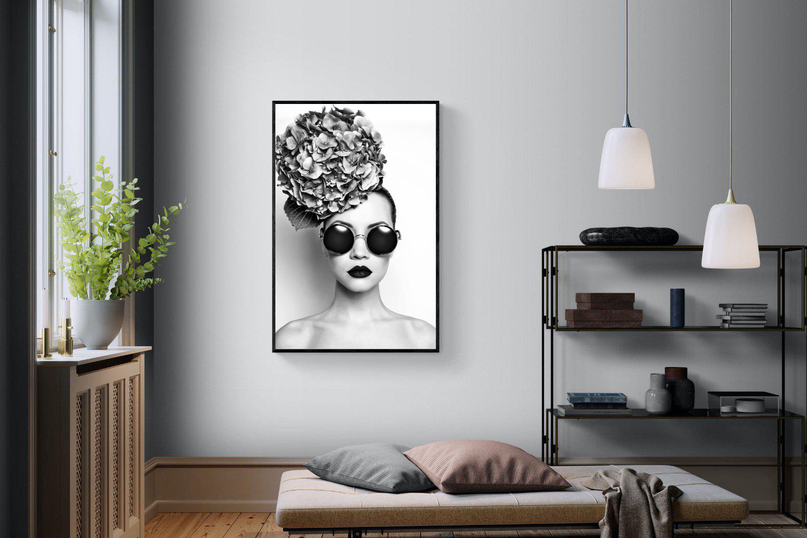 Fashionista-Wall_Art-100 x 150cm-Mounted Canvas-Black-Pixalot