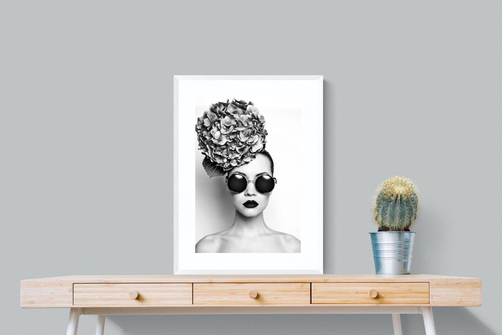 Fashionista-Wall_Art-60 x 80cm-Framed Print-White-Pixalot