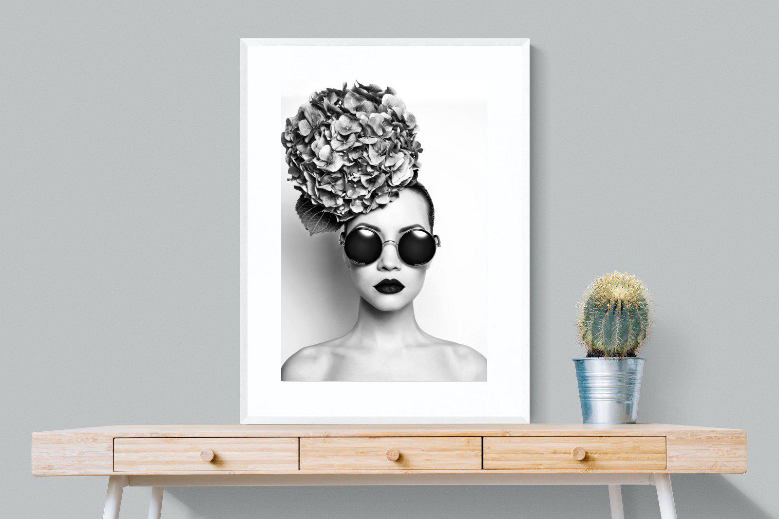Fashionista-Wall_Art-75 x 100cm-Framed Print-White-Pixalot